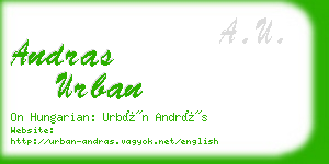 andras urban business card